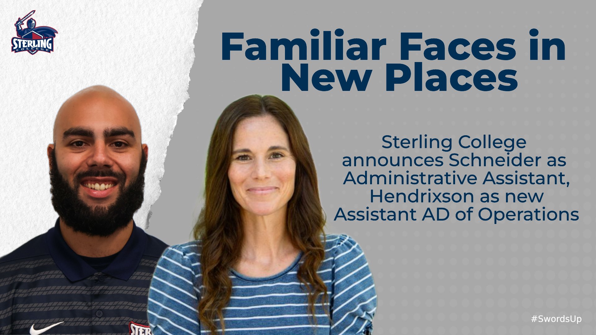 Sterling College announces Schneider as administrative assistant, Hendrixson as new Assistant  AD of Operations