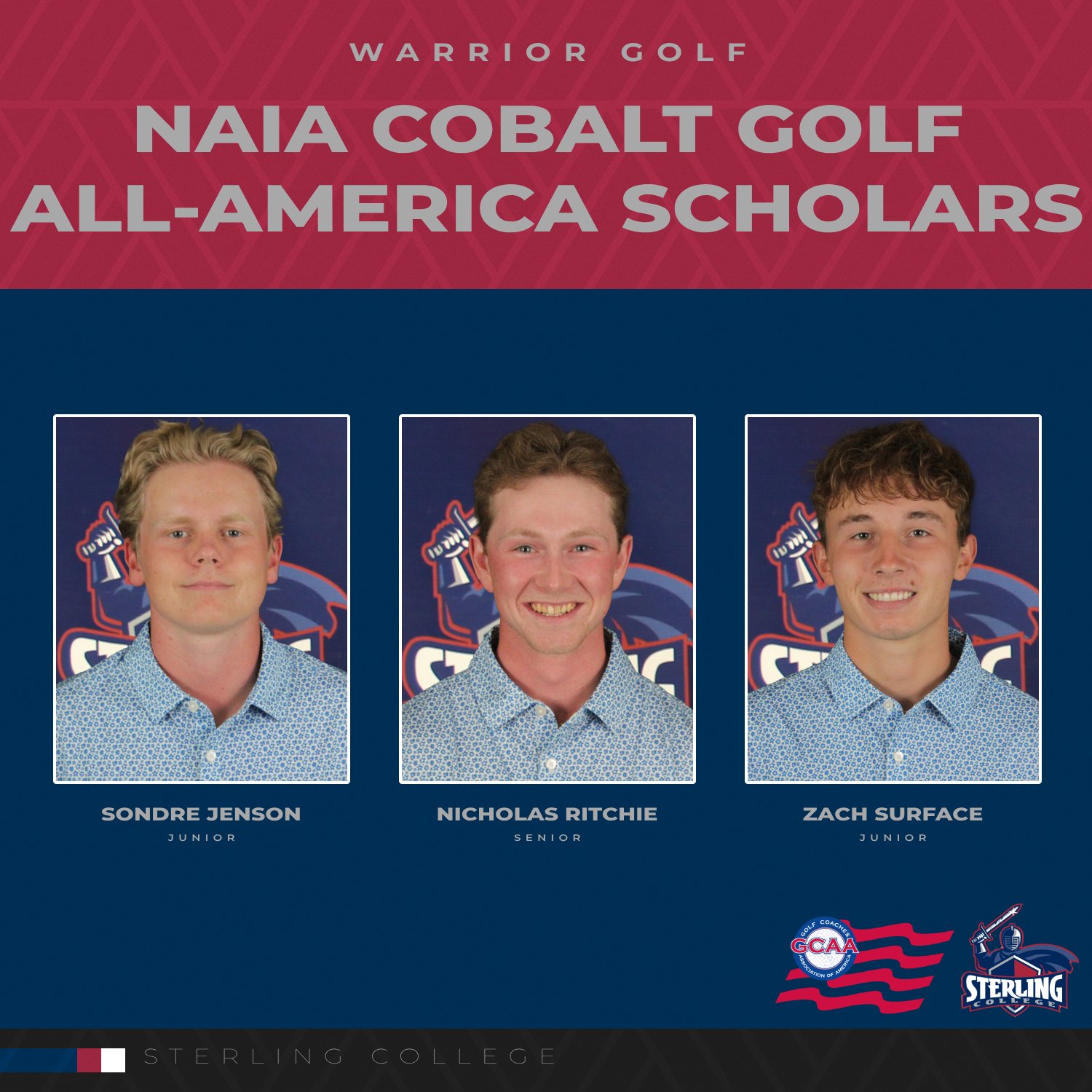 NAIA Cobalt Golf announces 2024-25 All-America Scholars