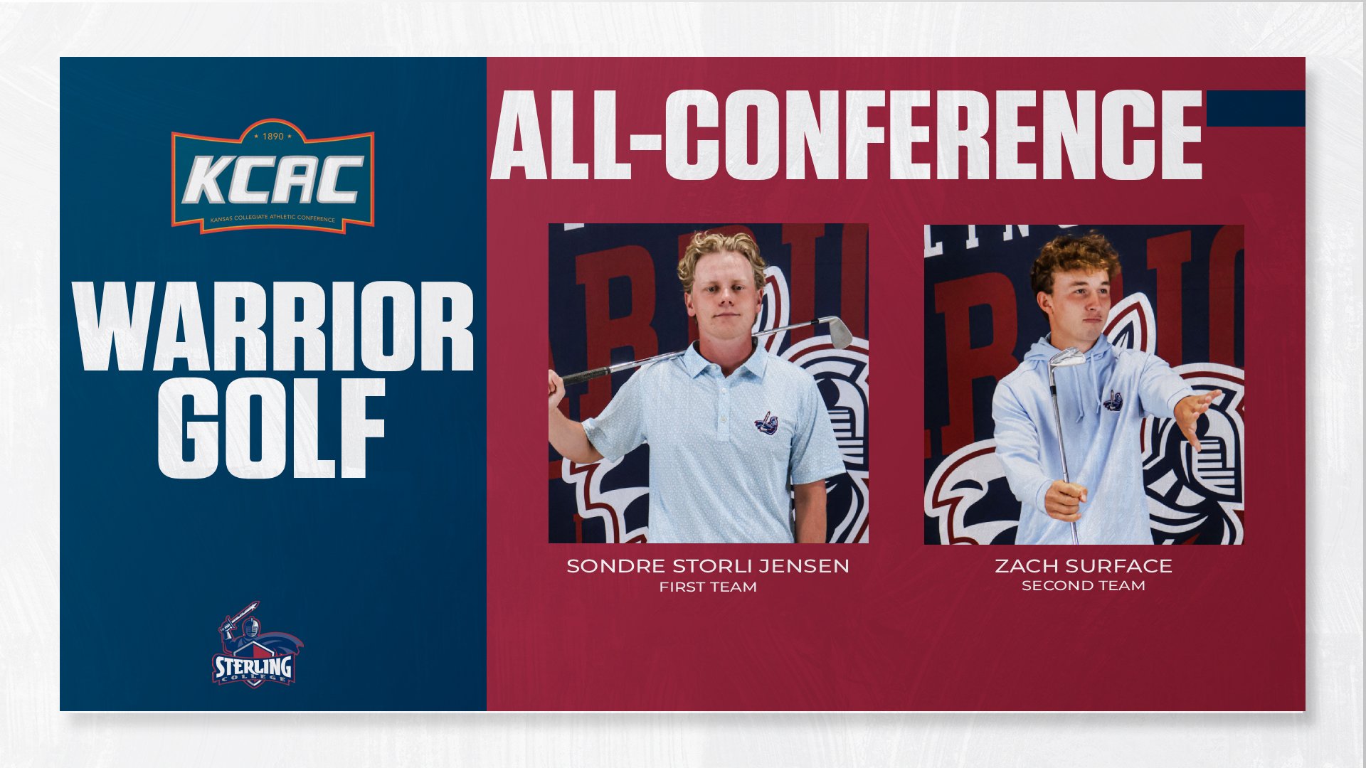 Jensen, Surface earn KCAC All-Conference recognition