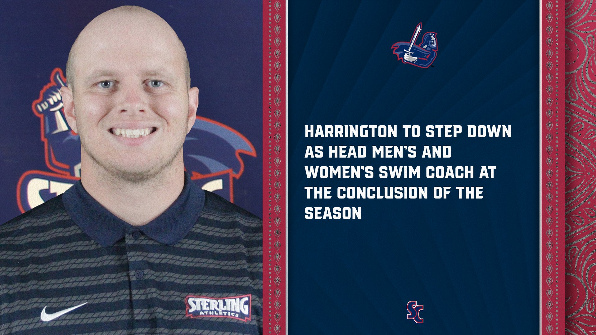Harrington to step down after swimming season
