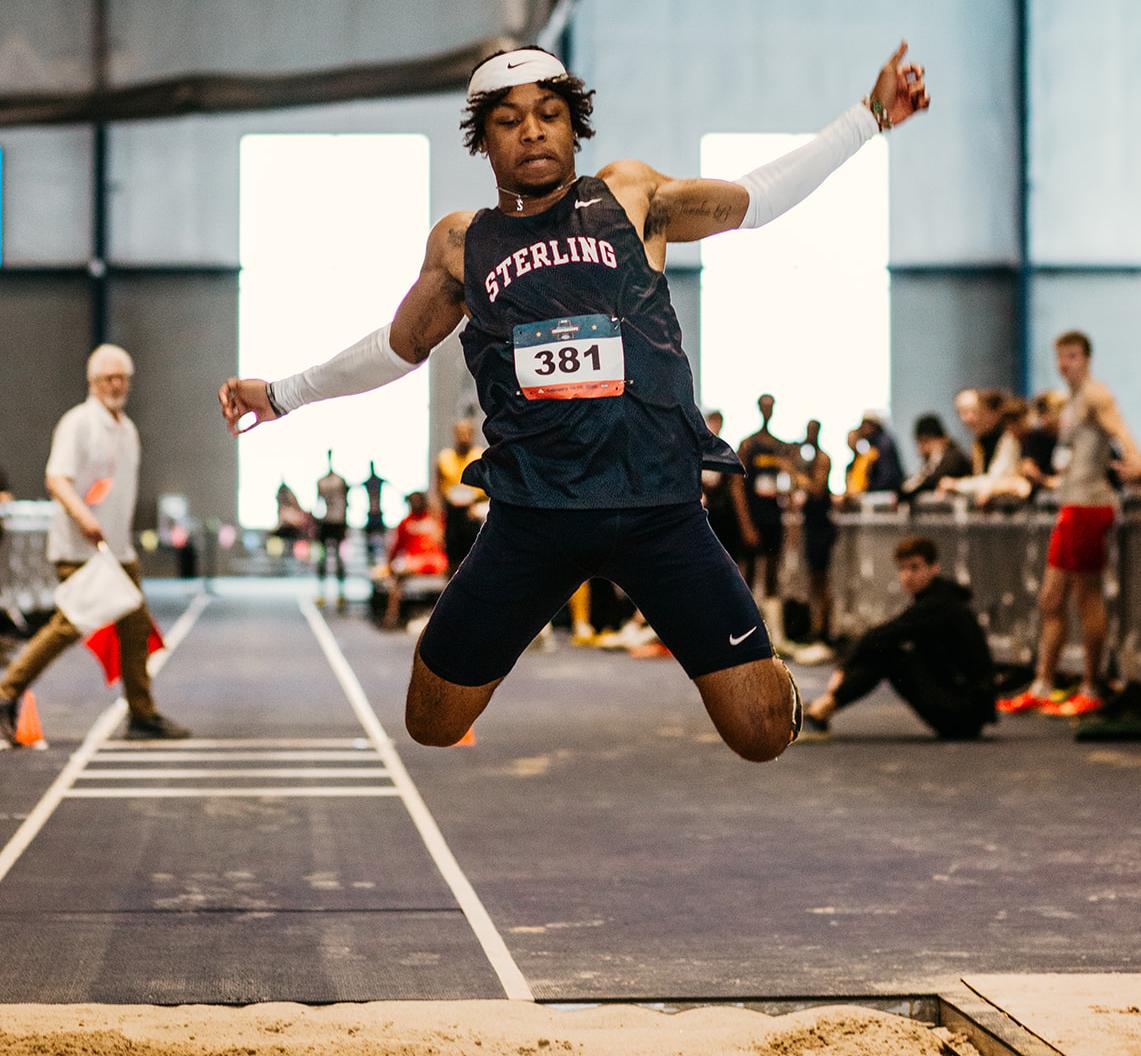 Jones breaks school records, wins triple jump at KCAC Championships