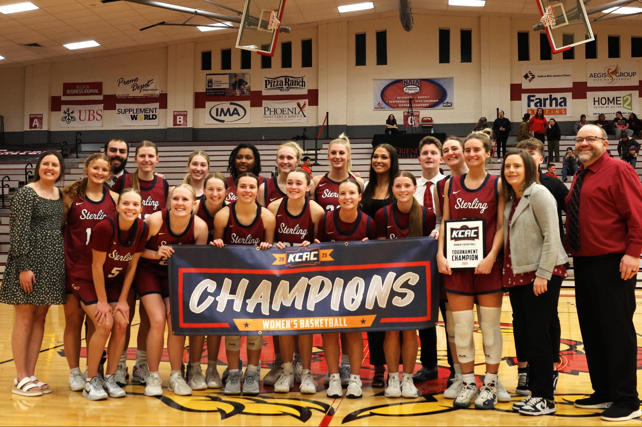 Sterling College women's basketball wins KCAC Tournament Championship