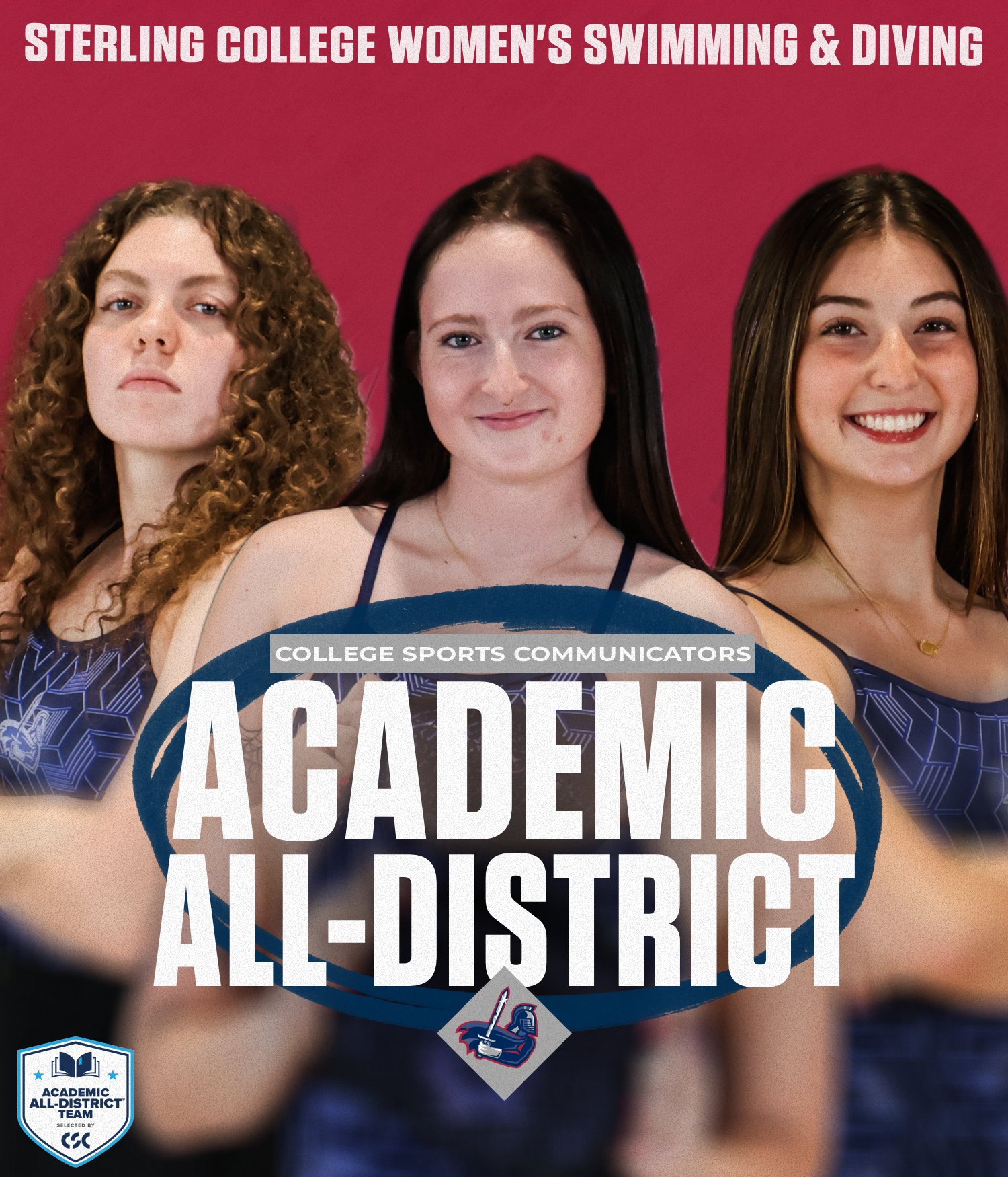 Three Lady Warriors named to CSC All-District Team